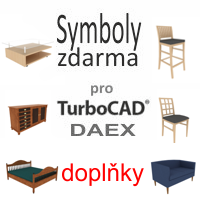 krabice Symboly Interir pro TurboCAD/DAEX