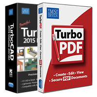 krabice TurboPDF a TurboCAD Deluxe